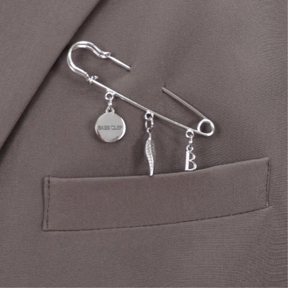 アクセサリーその他 BASSCLEF Men's Clothespin Brooch Suit Formal Street