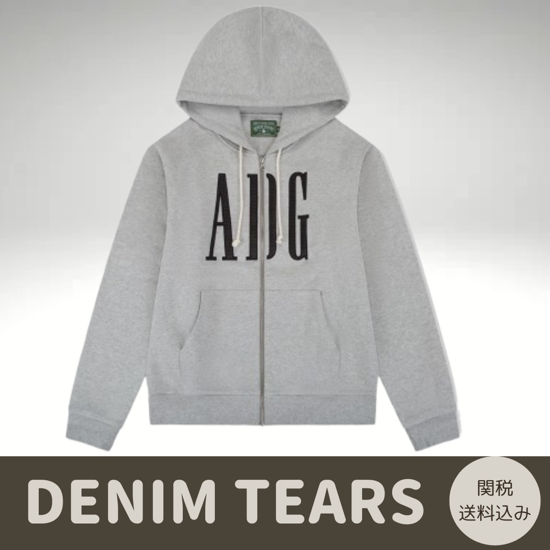 ☆大人気☆【Denim Tears】ADG Inc. ジップパーカー グレー