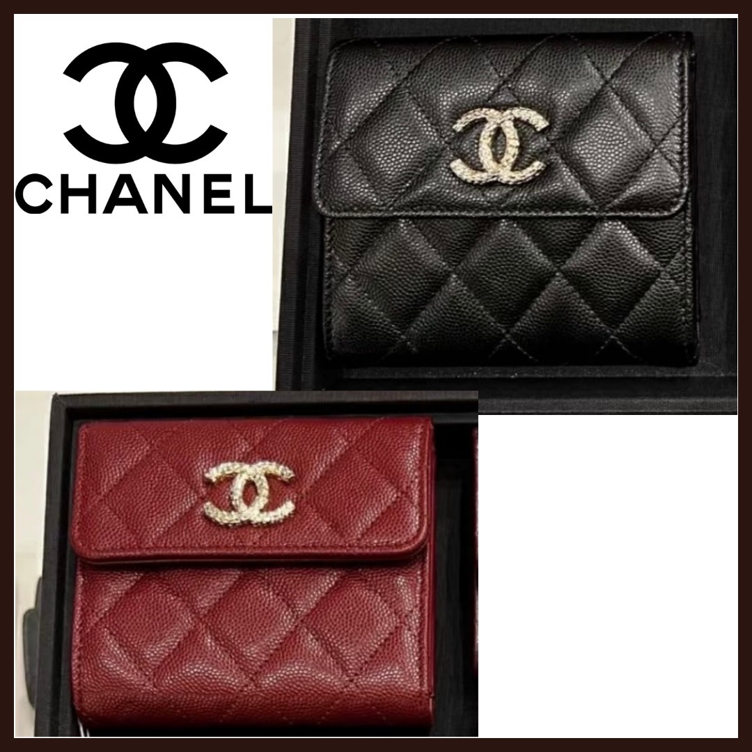 【入手困難】CHANEL シンプルで上品♪ スモールウォレット