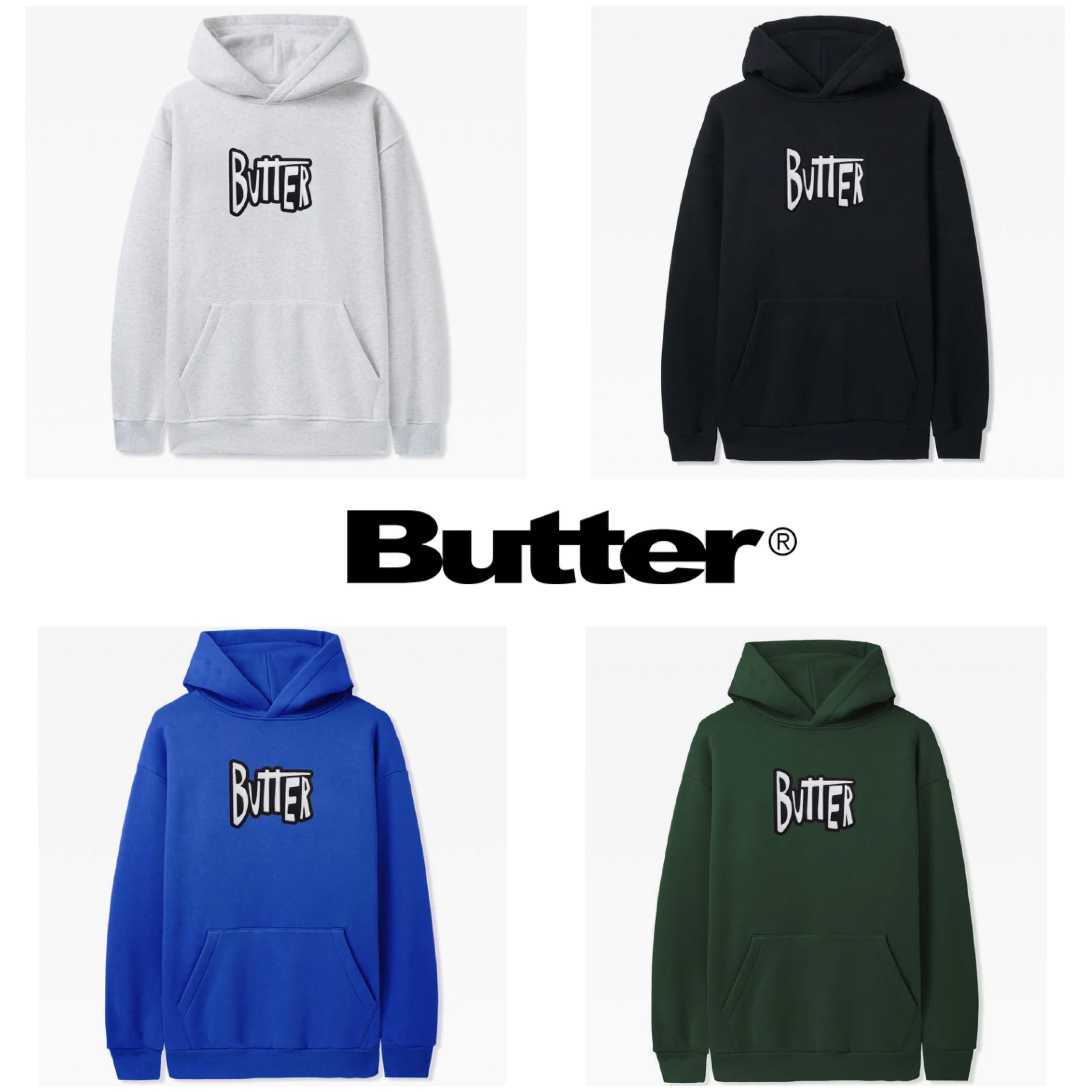 【Butter Goods】Sketch Applique Pullover Hoodie フーディ