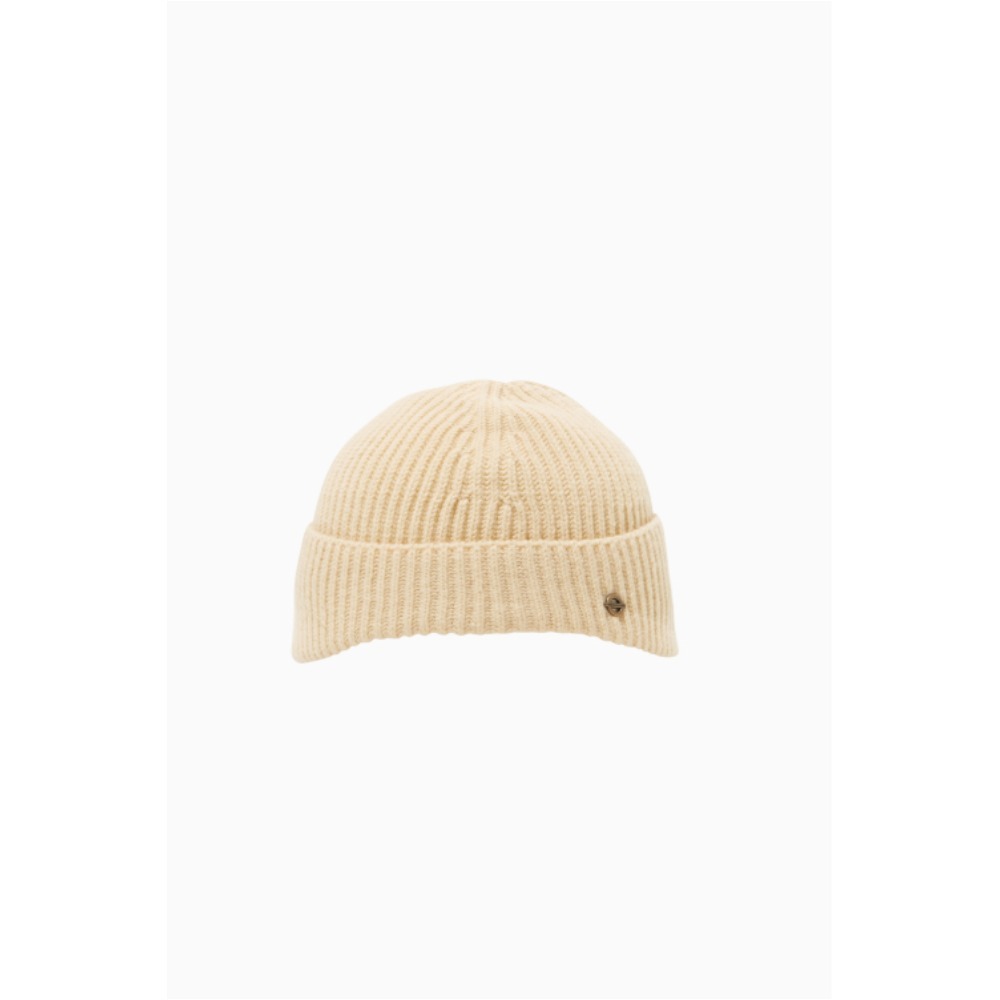 ニットキャップ・ビーニー LONDON UNDERGROUND Roundel earflap beanieCream