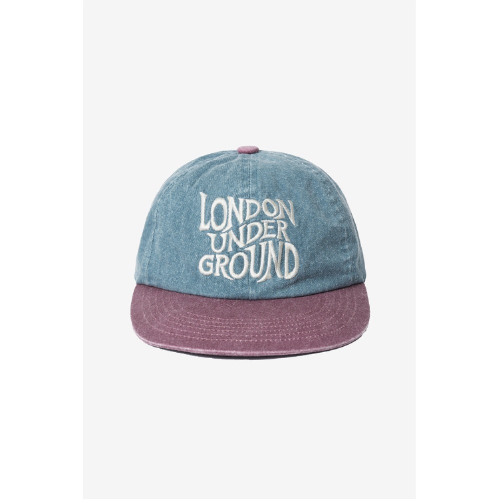 キャップ LONDON UNDERGROUND Vintage washed capBlue