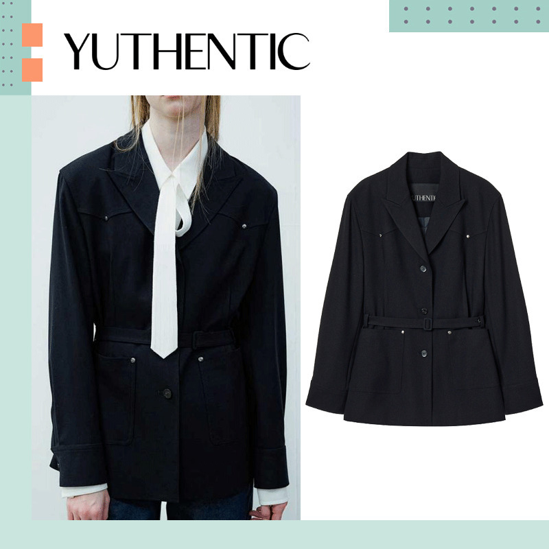 YUTHENTIC ♥ Belted Single Jacket /追跡付