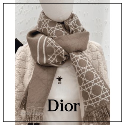 【プレゼントに♡】Diorカナージュ ウール マフラー