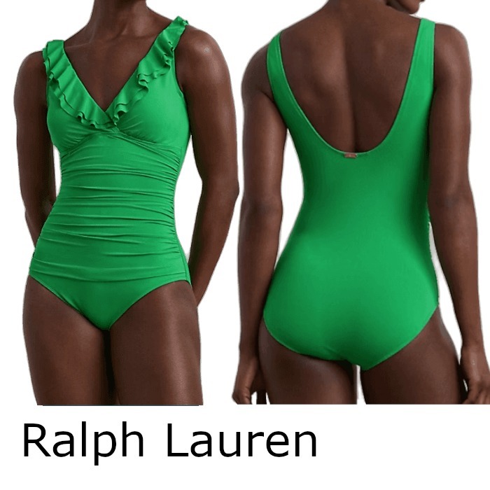 【Ralph Lauren】フリルトリム サープリス ワンピース