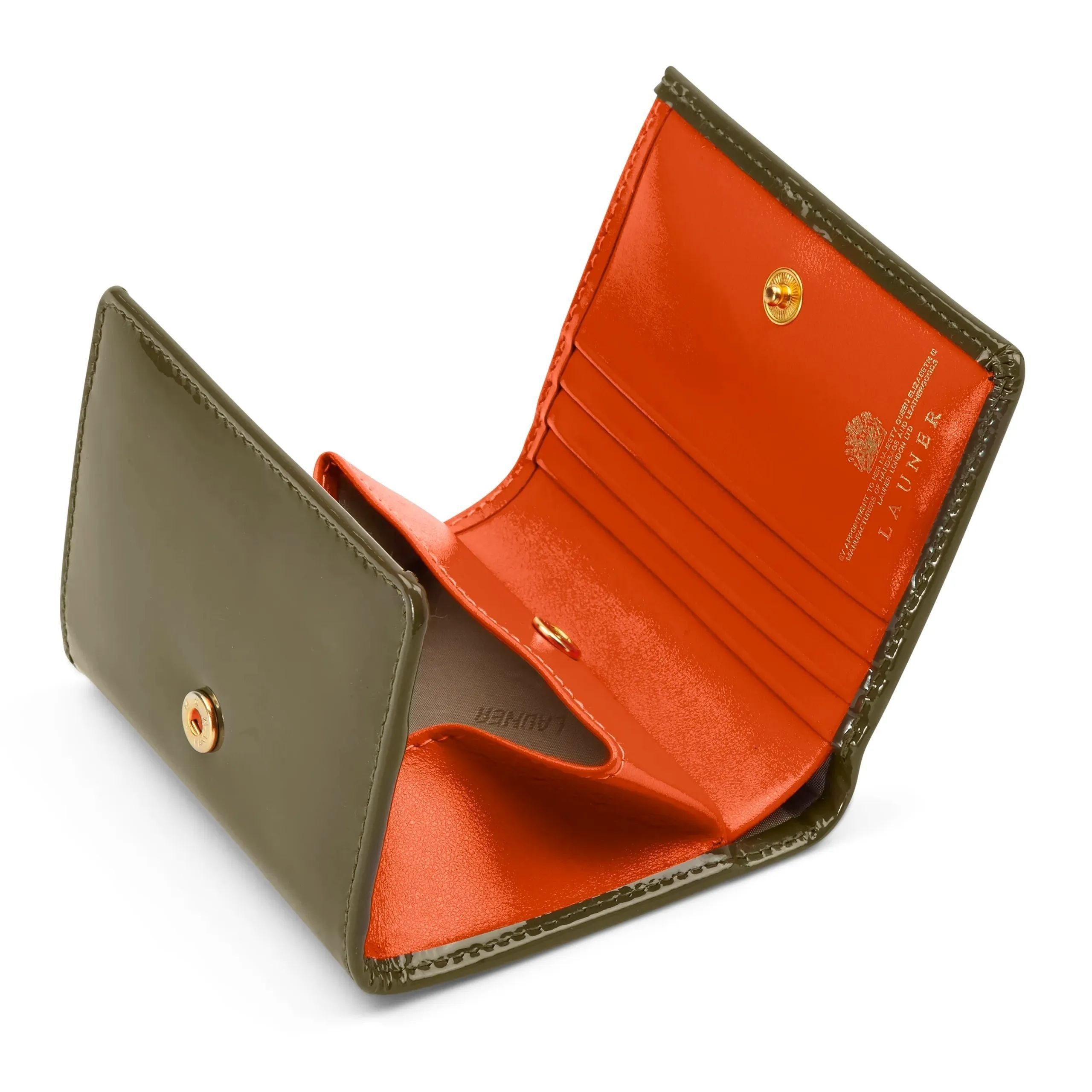 【LAUNER LONDON】DAISY◆カーフレザー◆無地 三つ折り財布 LAUNER LONDON】DAISY◇カーフレザー◇無地 三つ折り財布