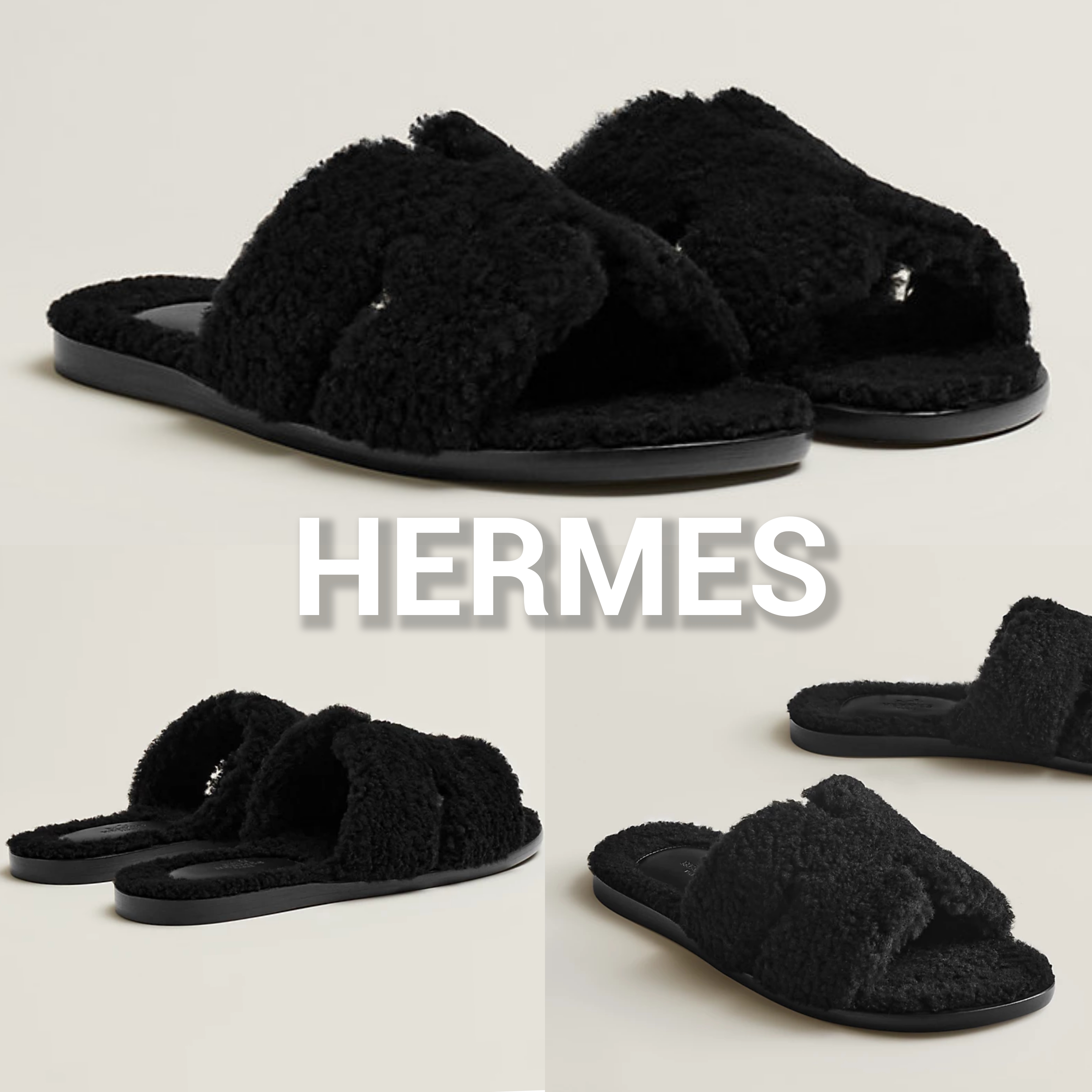 【大好評!!】HERMES メンズ サンダル Noir