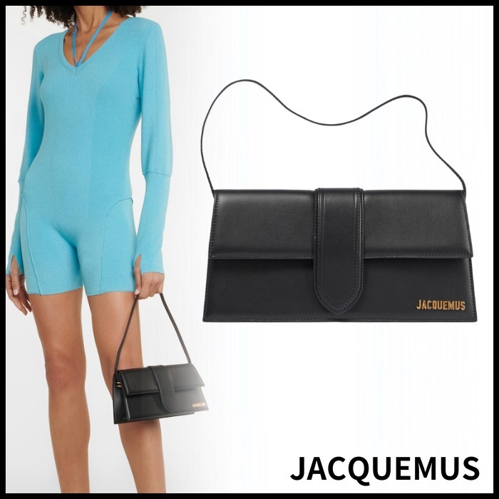 【関税込】JACQUEMUSジャックムス ロングレザーショルダーバッグ