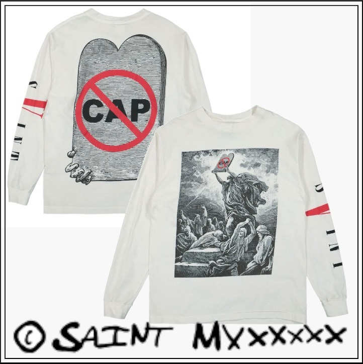 VLONE x Saint Michael 「CAP」プリントTシャツ