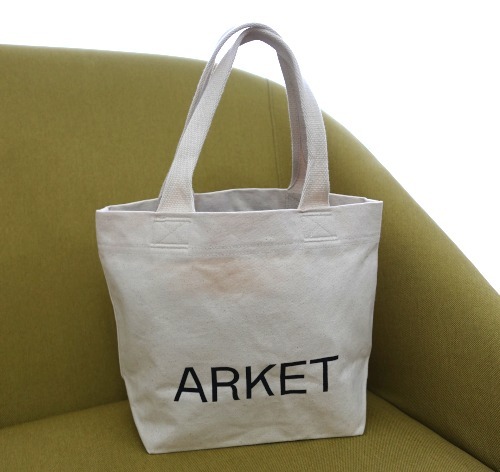 “ARKET” ロゴ キャンバスミニトート