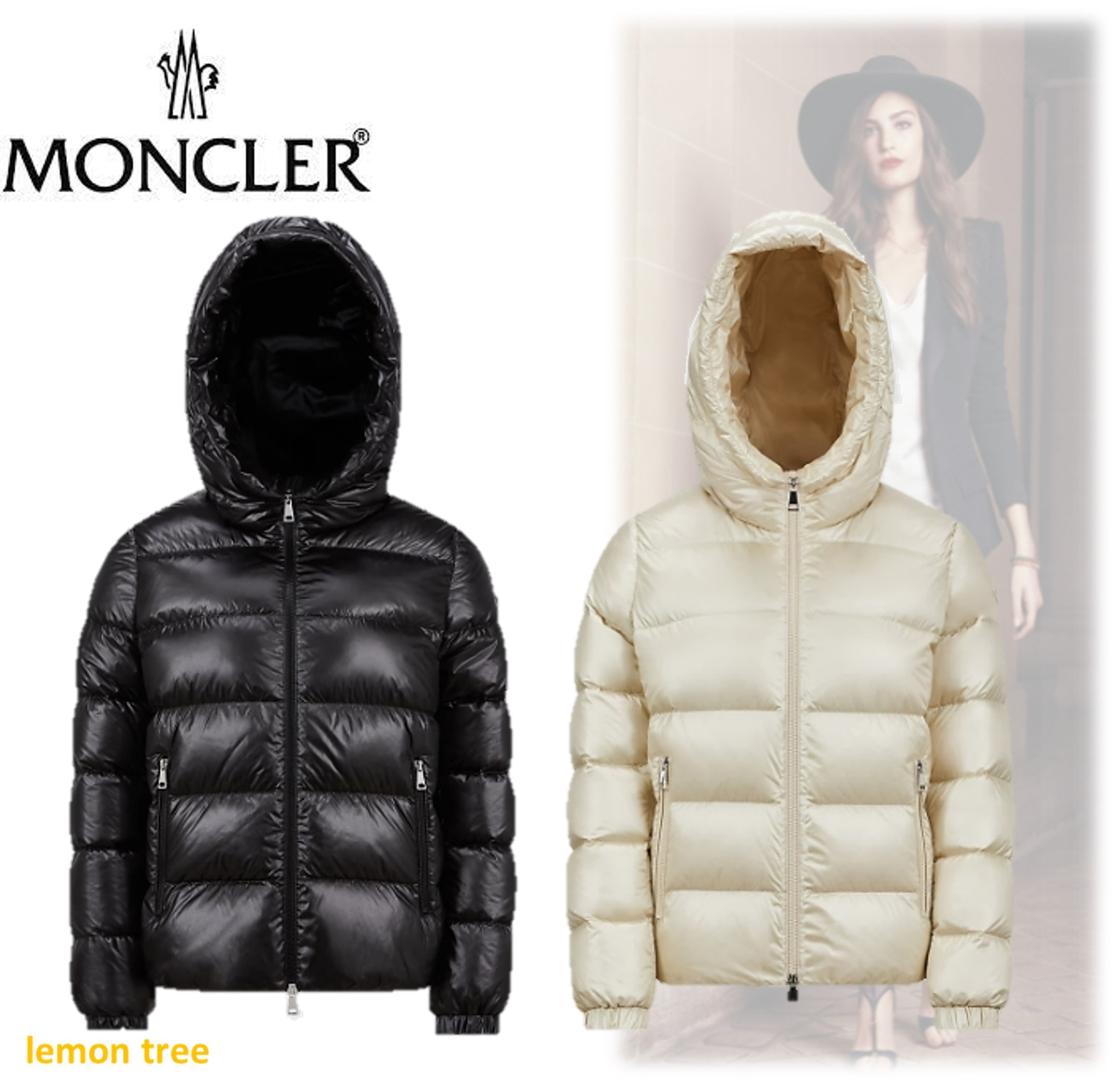【MONCLER】Biron ショートダウンジャケット フード付き