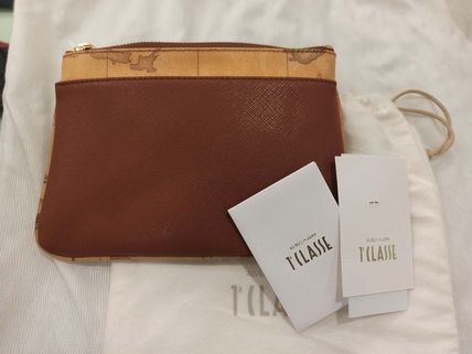 【SALE】 PrimaClasse プリマクラッセ  ポーチ 美品 プリマクラッセ PRIMA CLASSE セカンドバッグ ポーチ 地図