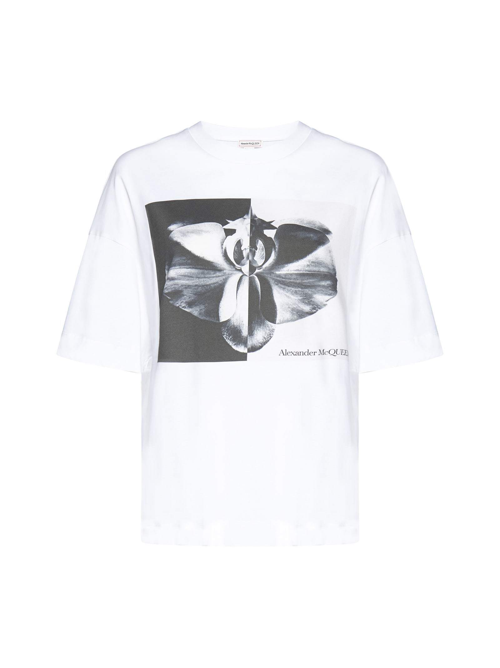 【送料&関税込】Alexander McQueen Photographic Orchid T-shir