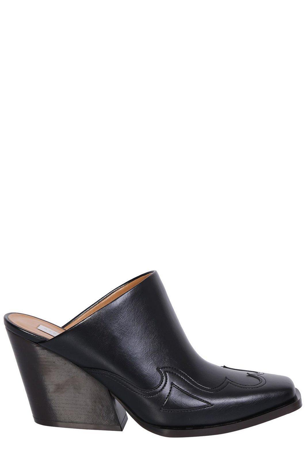 【送料&関税込】Stella McCartney Square-toe Slip-on Mules