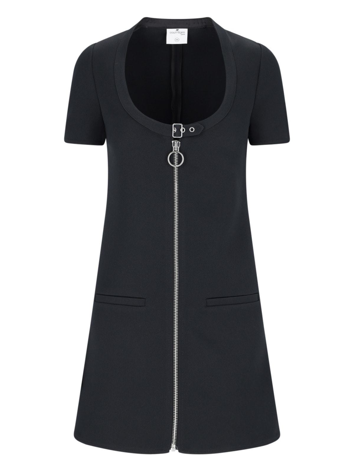 【送料&関税込】CourrA¨ges Zip Mini Dress