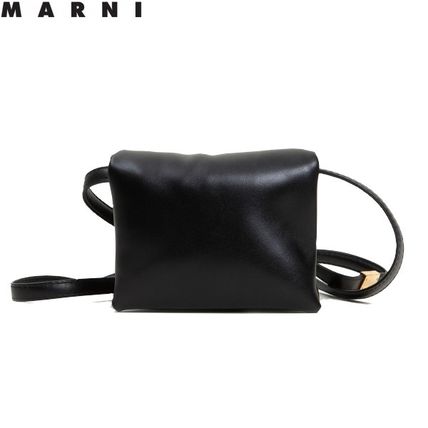 MARNI マルニ Mini Prisma Bag Black ショルダーバッグ ブラック Marni Prisma レザーショルダーバッグ | ブラック | FARFETCH JP