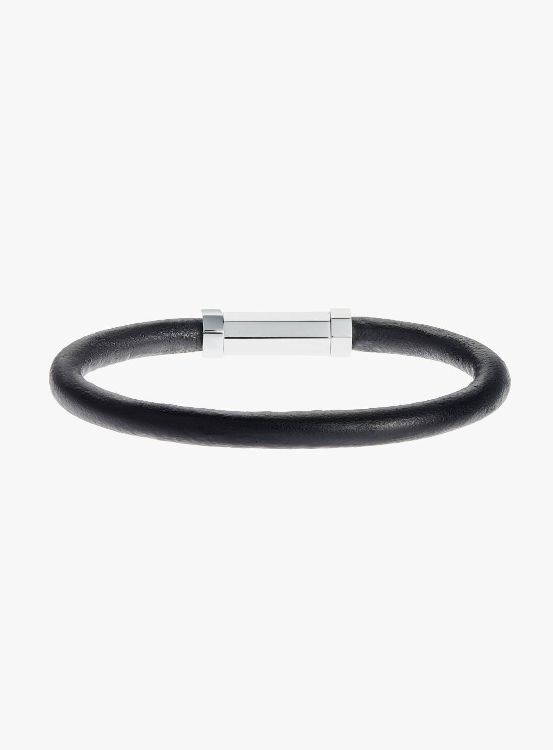 ★agnes b. Connect Chain メンズレザーブレスレット/送料込 □agnes b.□メンズ Connect Chainレザーブレスレット/送料込