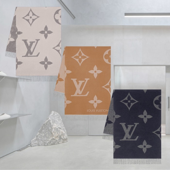 ★すぐ届く【Louis Vuitton】モノグラム ジャイアント マフラー