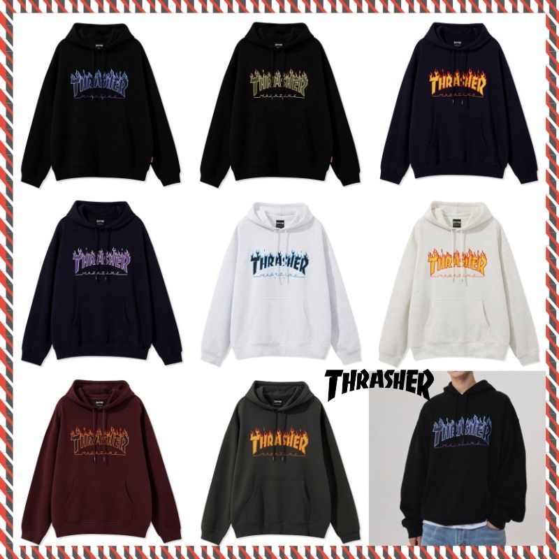 【THRASHER】FLAME LOGO HOODIE フーディ
