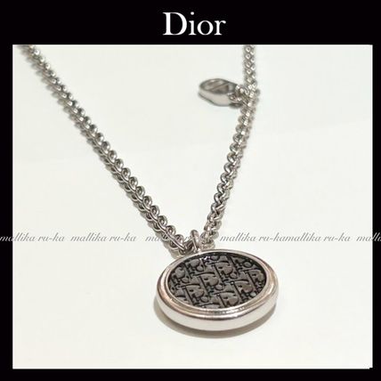 【2WAYでオシャレに活躍】Dior★オブリークペンダントネックレス DIOR | プレート ペンダント ネックレス ディオール オブリーク 真鍮