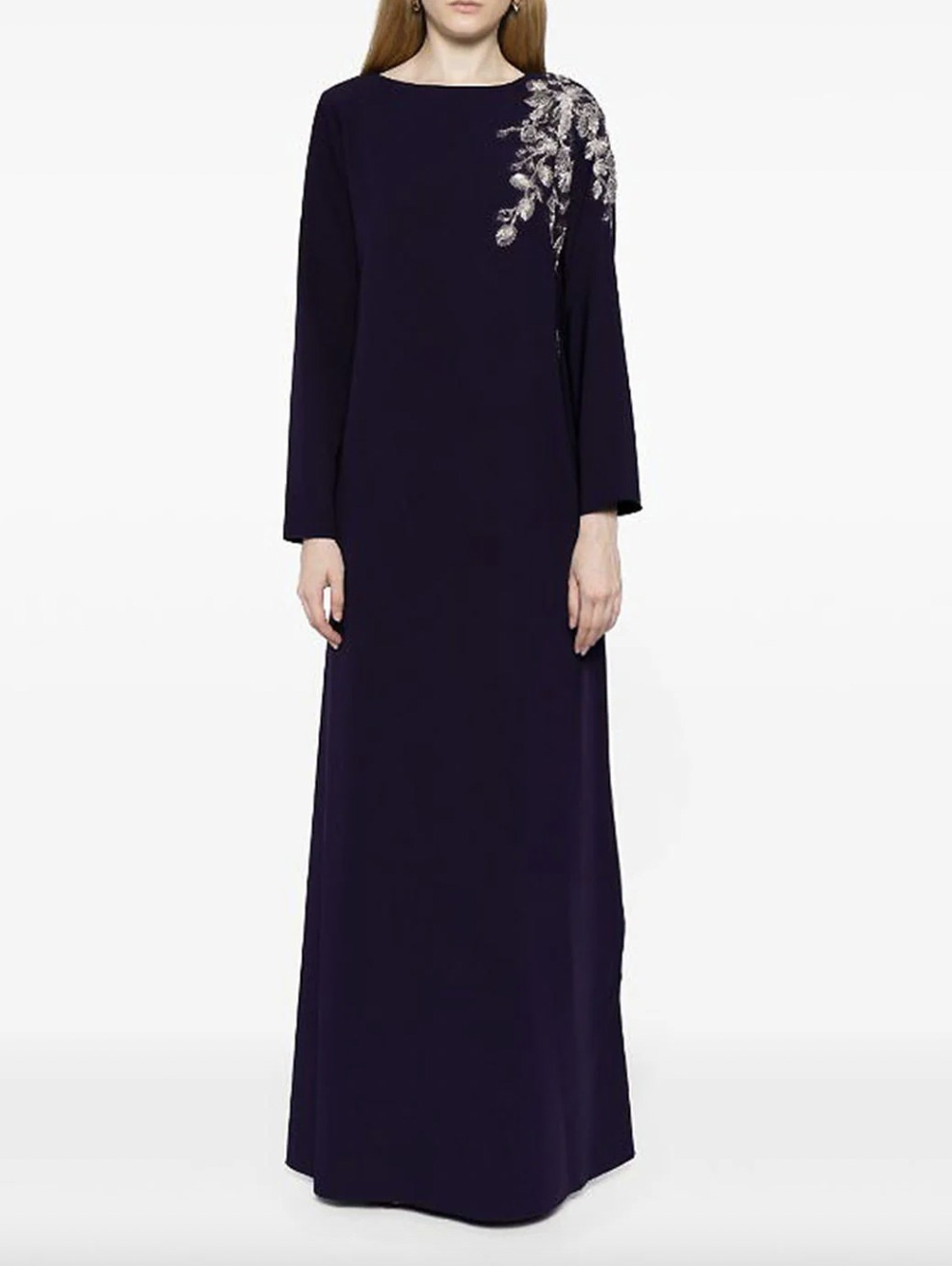 MARCHESA NOTTE マルケッサノッテ SALE 装飾 ロングドレス NAVY
