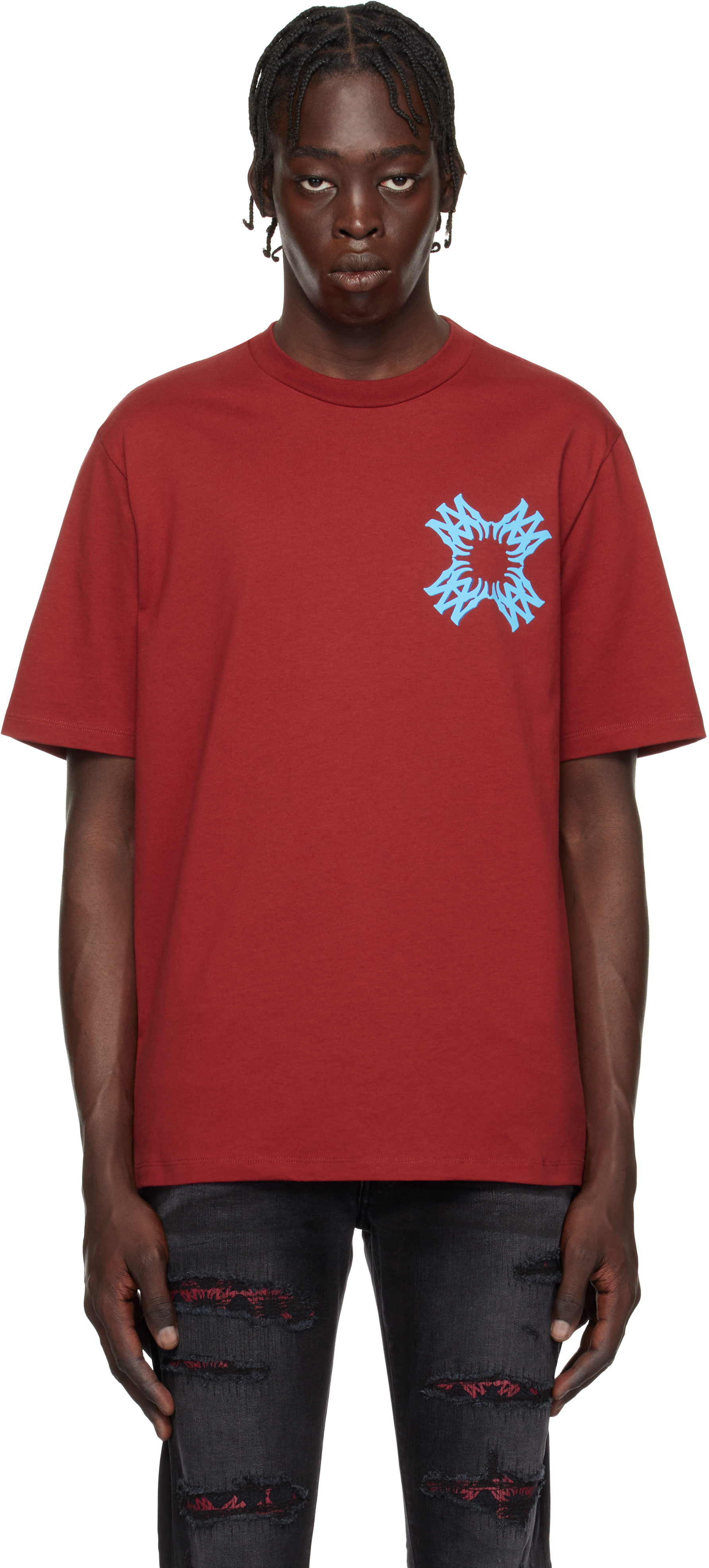 【関税込み】AMIRI レッド MA Quad Tシャツ