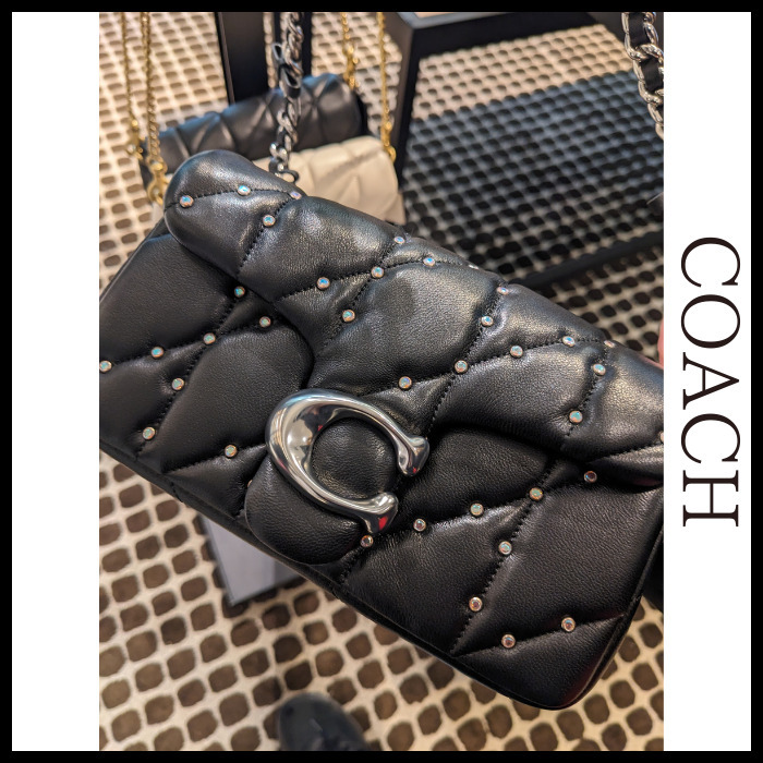 NEW【COACH】キルティング Tabby クロスボディ リストレット