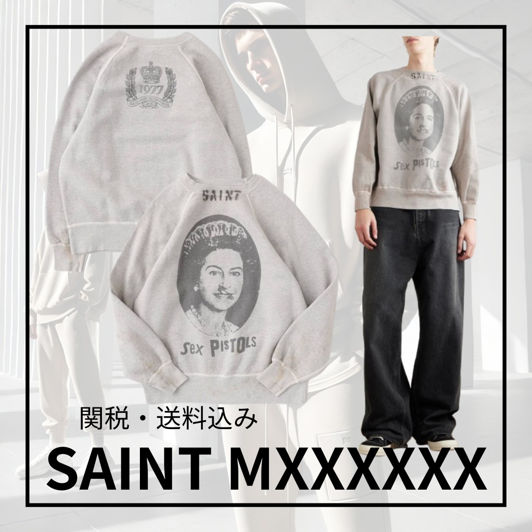SAINT MXXXXXX セックス・ピストルズ プリント スウェットシャツ