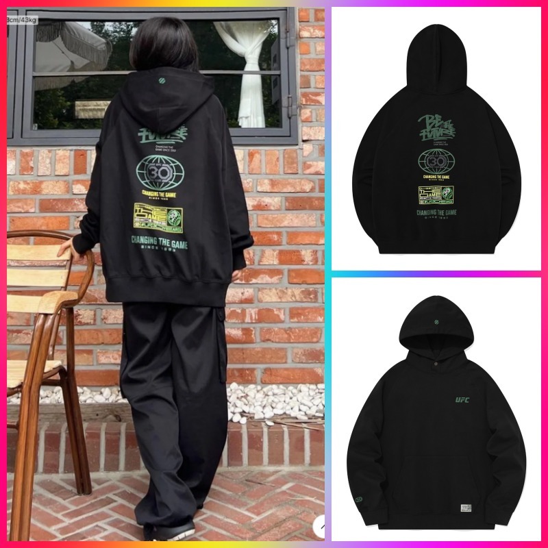 【UFC】30th Limited Relax fit hoodie black★正規品 ★追跡可