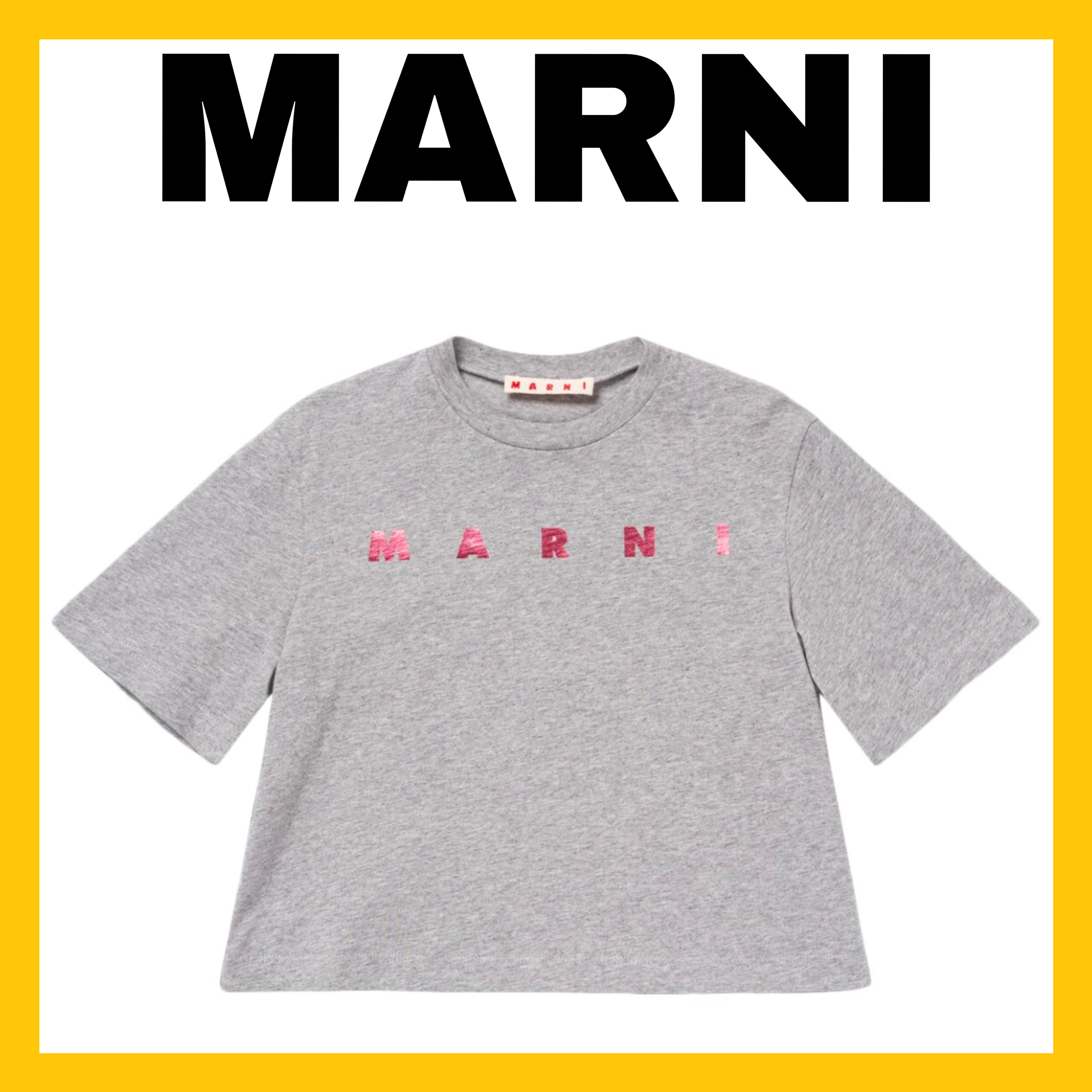 【MARNI】大人もOK★マルニ ロゴ クロップド Tシャツ 関送込 MARNI】大人もOK☆マルニ ロゴ クロップド Tシャツ 関送込