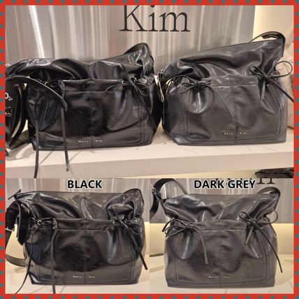 Matin Kim】POCKET SHIRRING RIBBON BIG BAG (Matin Kim
