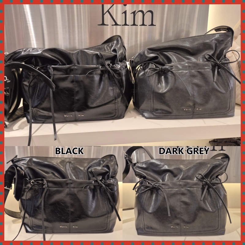 【Matin Kim】POCKET SHIRRING RIBBON BIG BAG