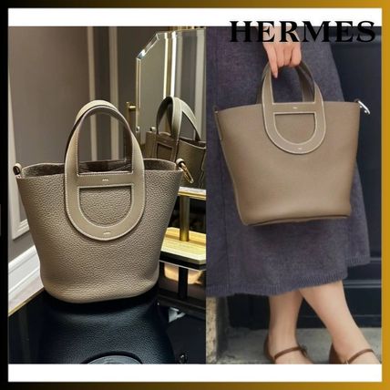 大切な方・ご褒美に /エトゥープ】HERMES インザループ 18
