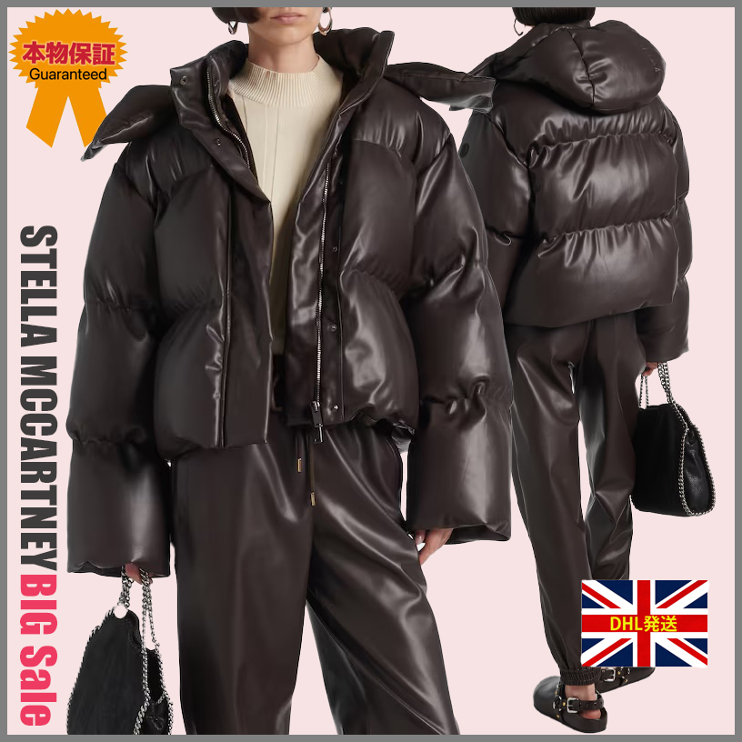 【STELLA MCCARTNEY】BIG Sale★Altermat faux レザーダウンJKT