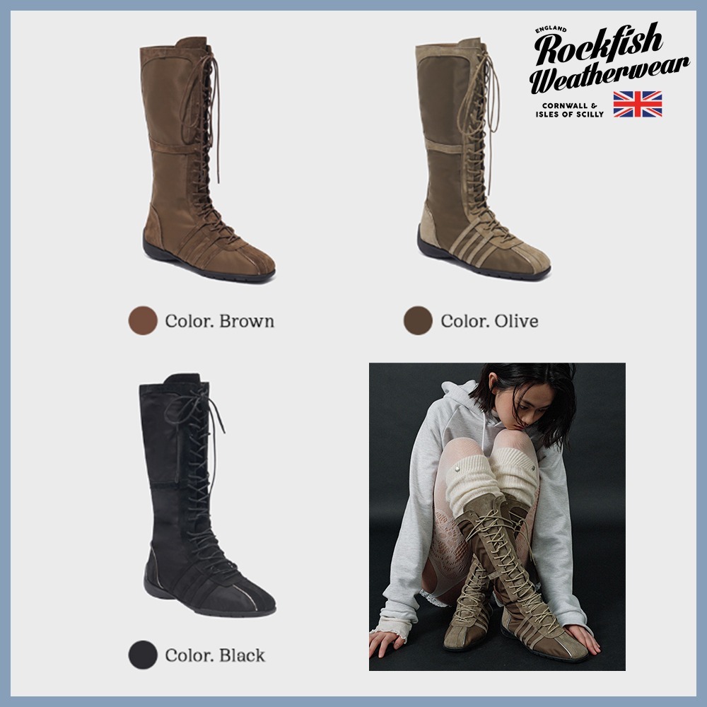 【ROCKFISH WEATHERWEAR】 ★BLISS LACEUP LONG BOOTS☆ブーツ