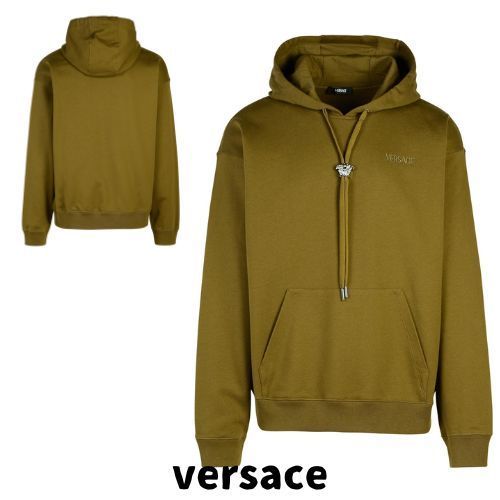 【versace】メドゥーサ ヘッド 詳細 ドローストリング パーカー