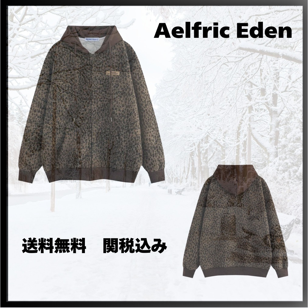 【AELFRIC EDEN】レオパードフルプリントパーカー