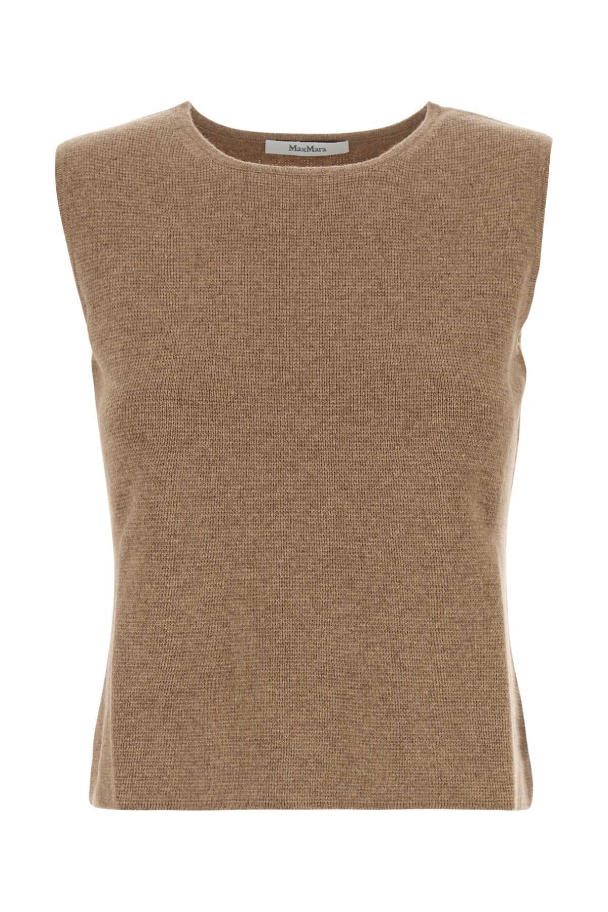 【送料&関税込】Max Mara Camel Wool Blend Fosco Vest