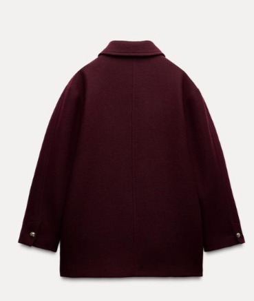 スペイン発送 ZARA ウールニットクロスオーバーコート 数量限定