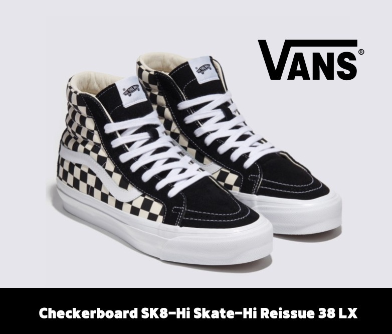 ★VANS★Checkerboard SK8-Hi Skate-Hi Reissue 38 LX★大人気