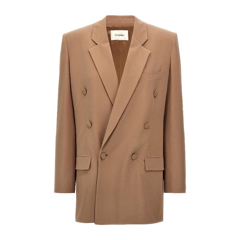 ジャケット Saint Laurent Double-breasted blazer (812441Y7I21 2141)