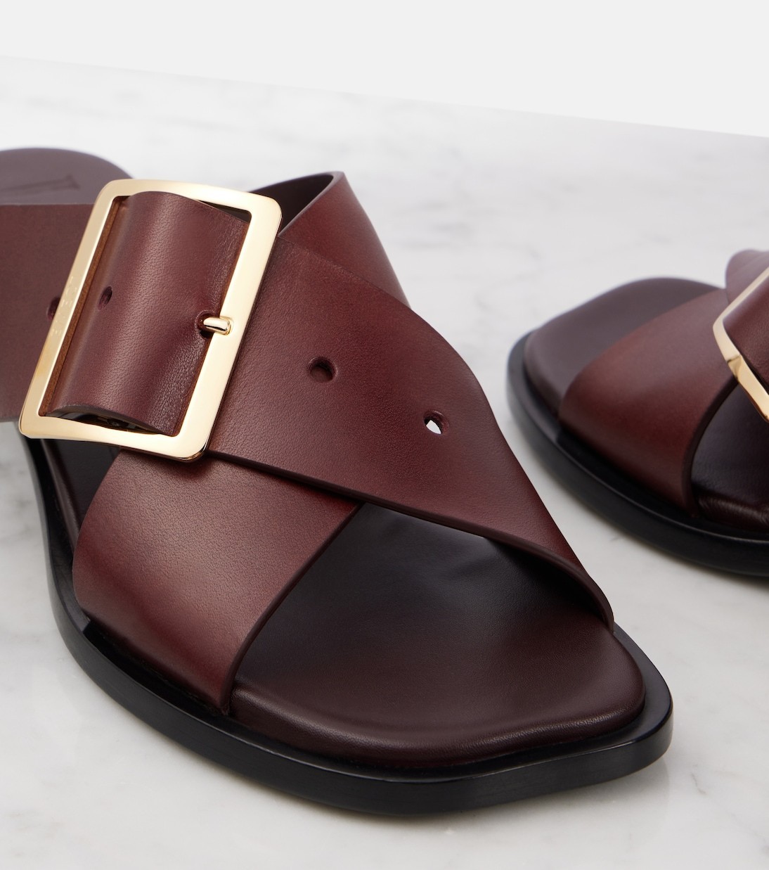 《ラグジュアリー漂う》【LOEWE】Petal Beltレザーサンダル