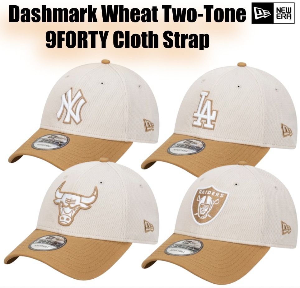 NEW ERA ★ Dashmark Wheat Two-Tone 9FORTY メッシュ オレンジ
