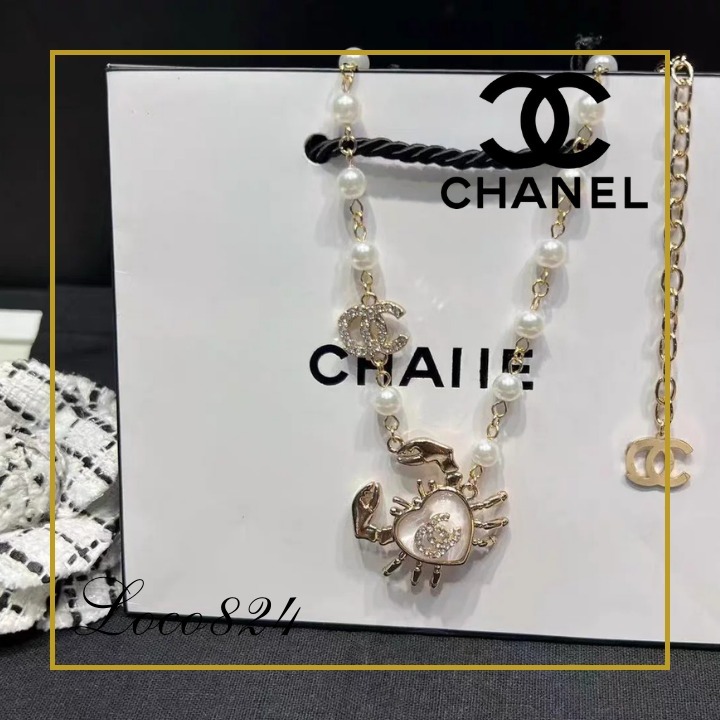 【遊び心のあるデザイン☆】シャネル カニ ネックレス CHANEL