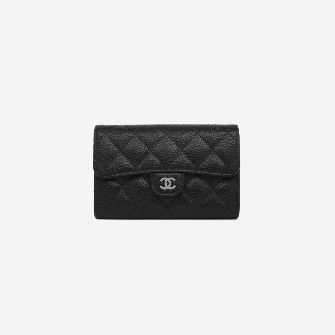 【無料郵送/関税込/正規品】 Chanel Classic Flap Wallet Graine