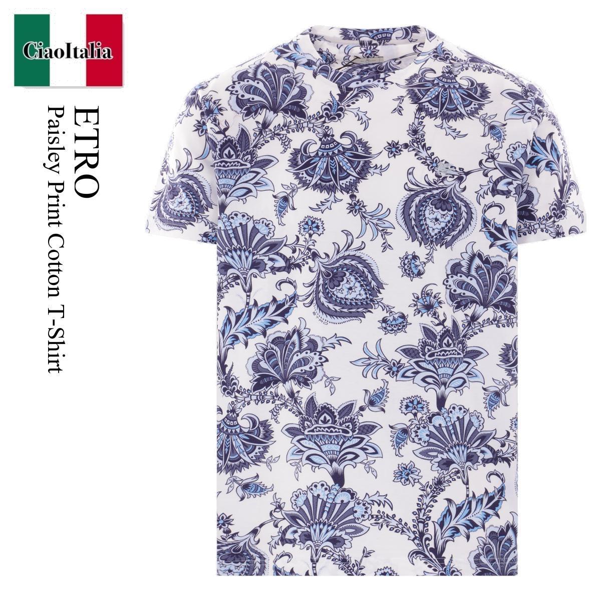 Tシャツ・カットソー Etro Paisley Print Cotton T-Shirt