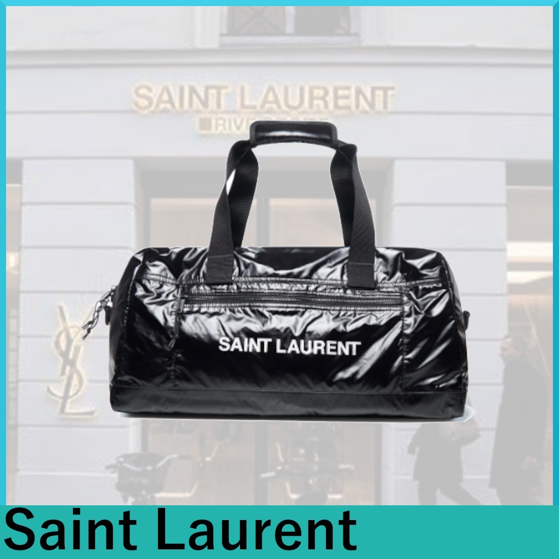 ★Saint Laurent★Nuxx ロゴ プリント ダッフル バッグ