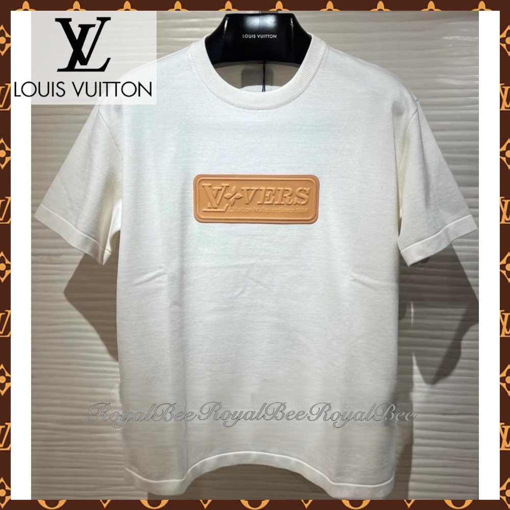 【すぐ届く/快適な着心地♪】LouisVuitton コットンTシャツ ロゴ Y-3 * ロゴ ストライプ コットン 長袖 Tシャツ 関税込 国内発送