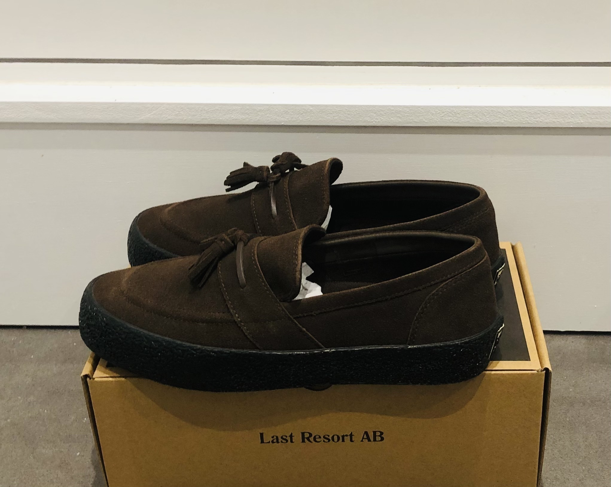 《Last Resort AB》VM005 本革スリッポン スケートボード