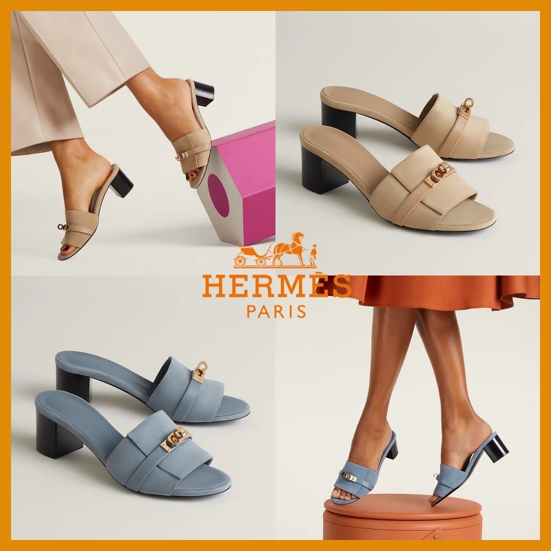 【5cmヒール★春カラー】HERMES 《Gigi》 50 サンダル